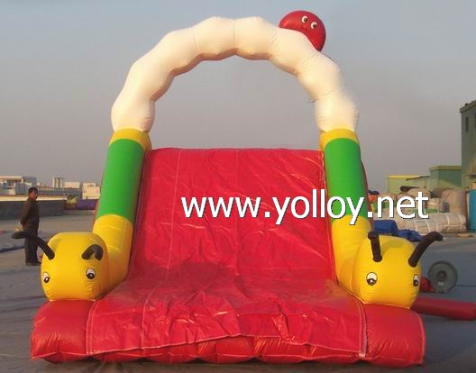 Caterpillar inflatable slide with climbing for kids