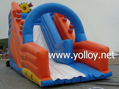 backyard inflatable slides for children