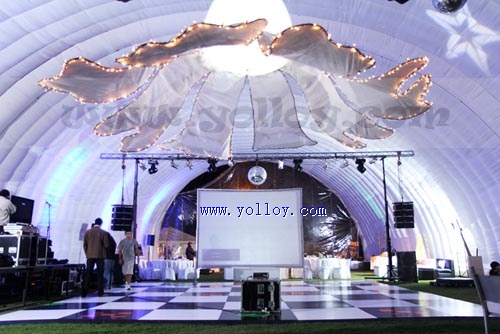 large inflatable light tent