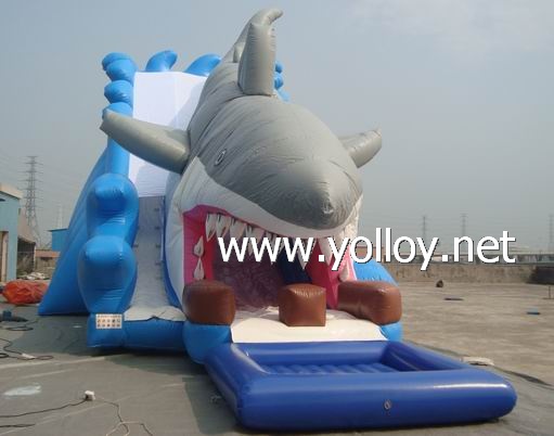 big shark Attack inflatable Slides