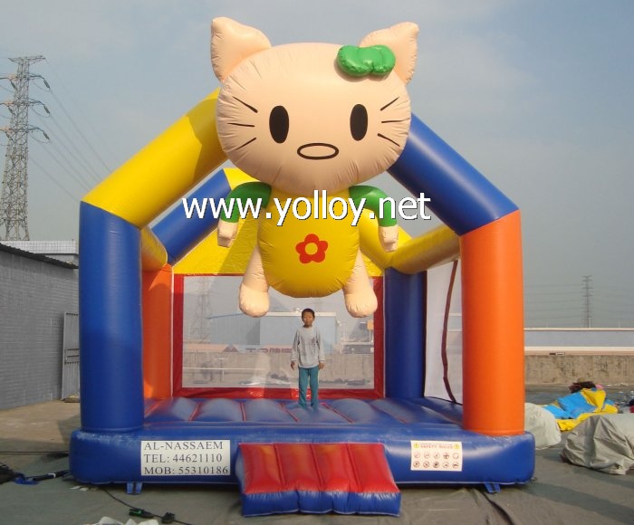 Inflatable bouncer house hello kitty moonwalks