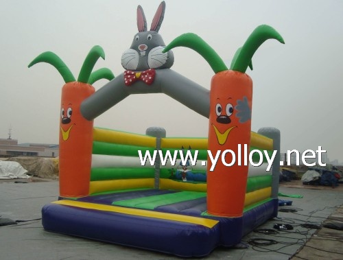 Inflatable bouncer bugs bunny like carrot moonwalks