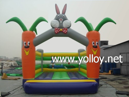 Inflatable bouncer bugs bunny like carrot moonwalks