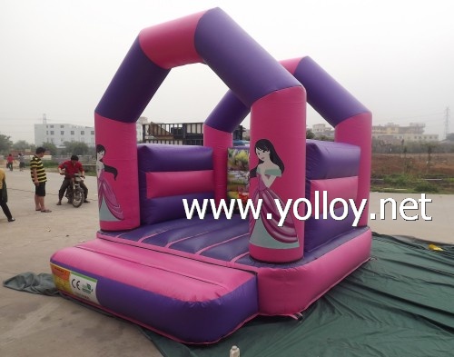 bouncy castle pink princess story kids moonwalk