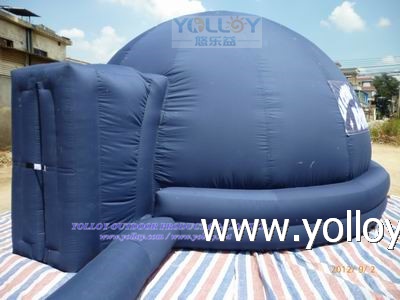 Inflatable planetarium education projection dome