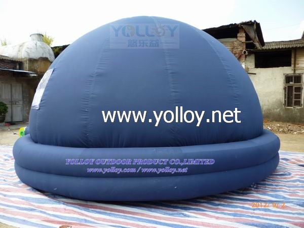 Inflatable planetarium education projection dome