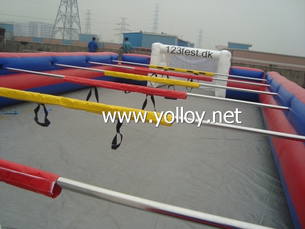 football game of inflatable football pitch