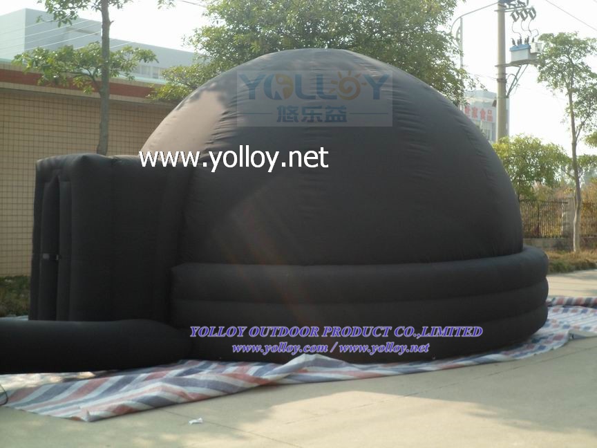 Inflated blow up portable planetarium dome tent