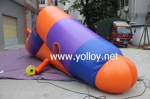cute inflatable caterpillar worm tunnel for kids