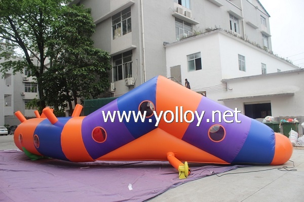 cute inflatable caterpillar worm tunnel for kids