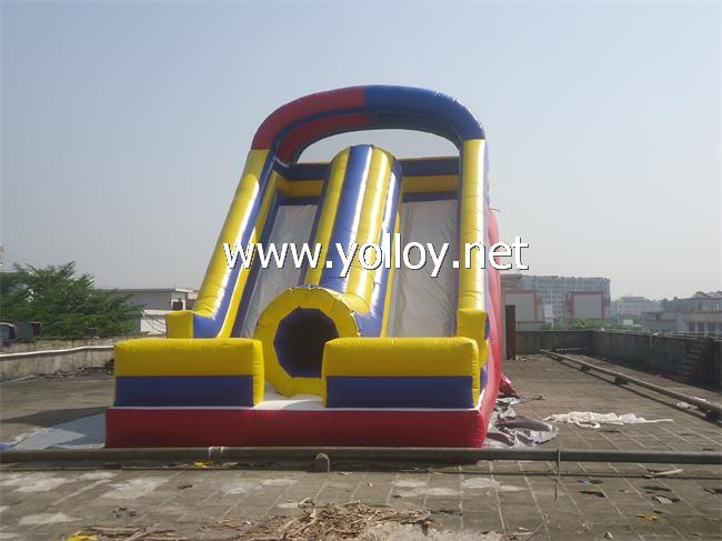 Great wall Green inflatable slide