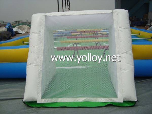 Human Table foodball inflatable giant football pitch