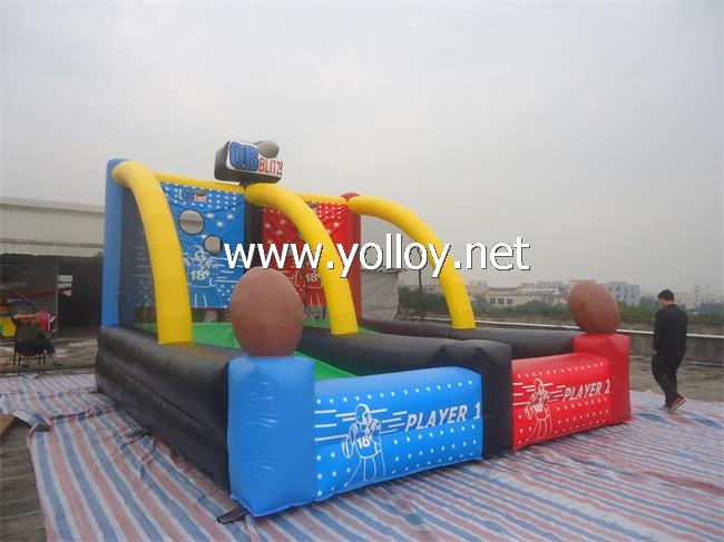 inflatable football shootout interactive game