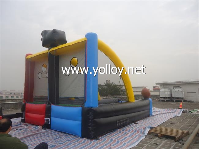 inflatable football shootout interactive game