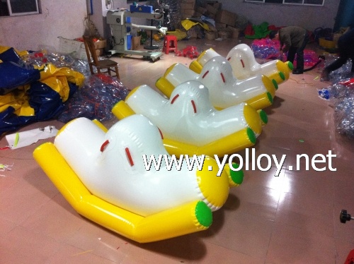 Pool game inflatable water totter toys