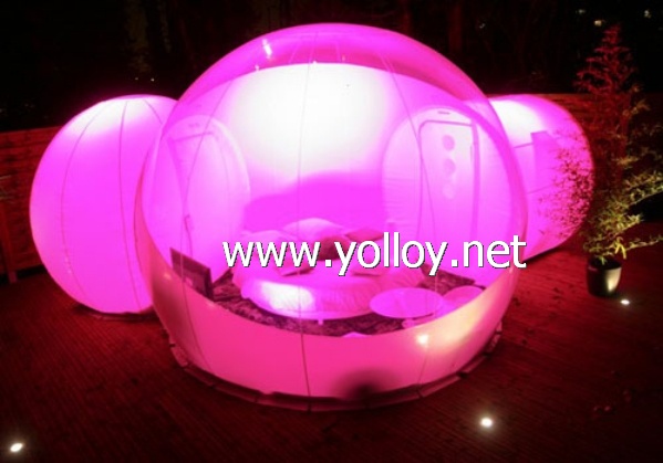 inflatable bubble lodge