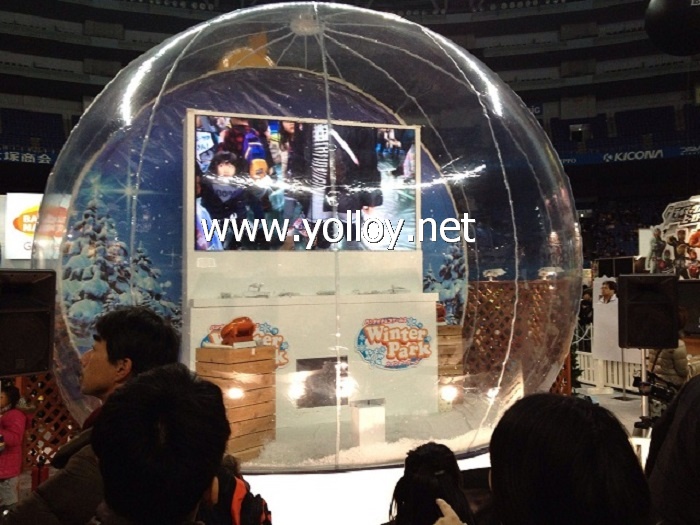 life size inflatable snow dome