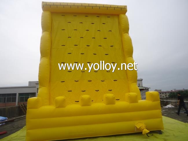 Yellow Sports inflatable rock climbing wall indoor climb