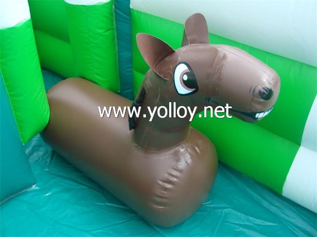 Hot creative inflatable wii horse riding competition