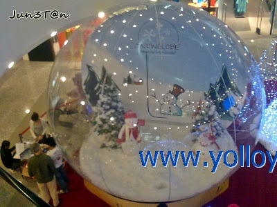 snow dome for Christmas party