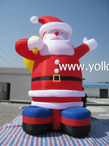 xmas santa inflatable big santa claus decoration