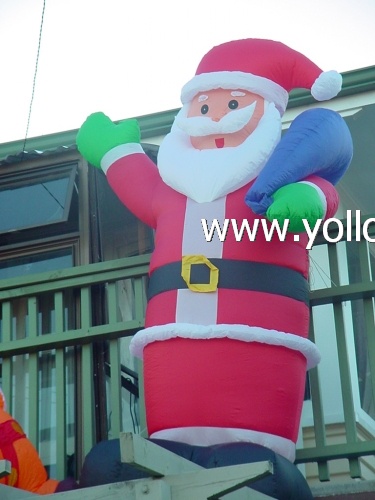 xmas santa inflatable big santa claus decoration