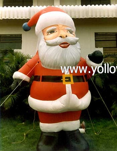 Grande inflable santa claus de navidad