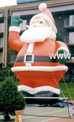 Grande inflable santa claus de navidad