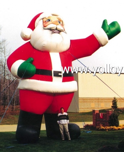 Grande inflable santa claus de navidad