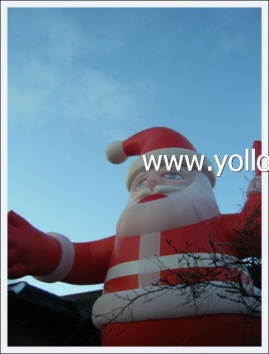 santa for christmas inflatable decoration