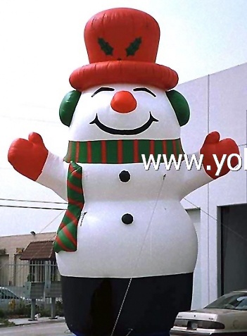 giant inflatable blow up snowman outdoor decoration