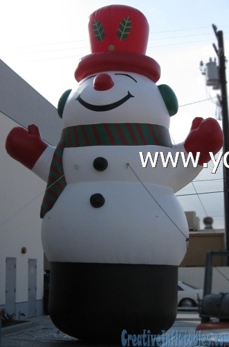 giant inflatable blow up snowman outdoor decoration