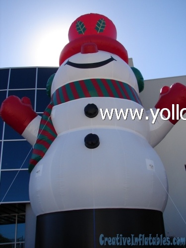 giant inflatable blow up snowman outdoor decoration