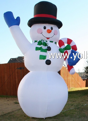 snowman decorations huge inflatables snowman