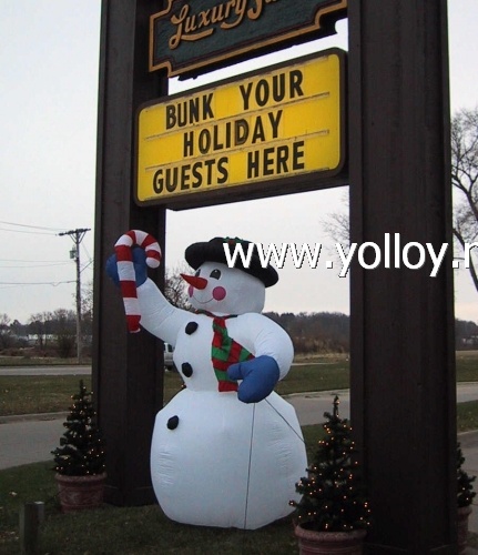 snowman decorations huge inflatables snowman