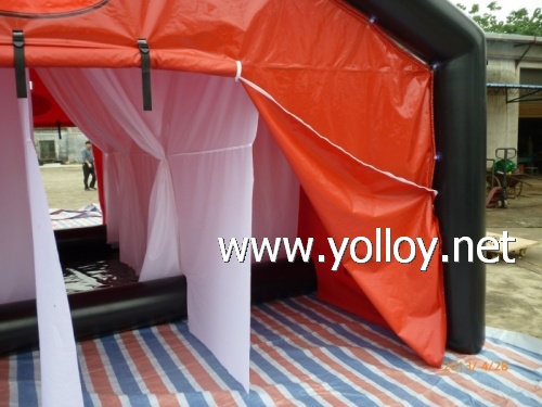 inflatable outdoor shower tent decontamination