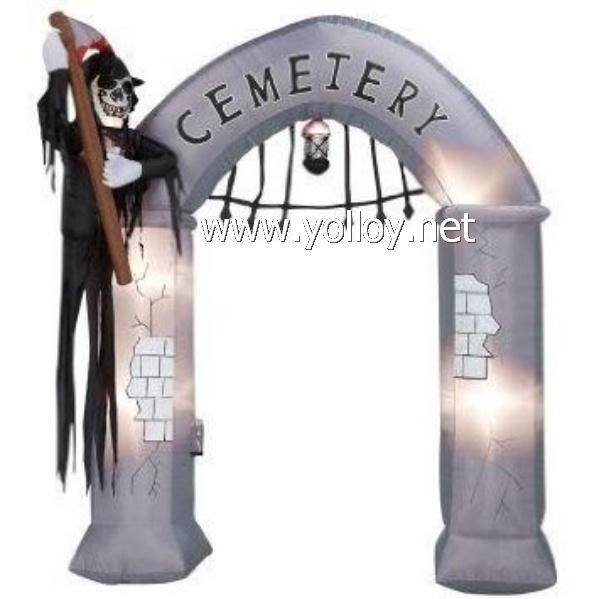 9 Ft Halloween Airblown Inflatable brand Archway Gate holiday decorations