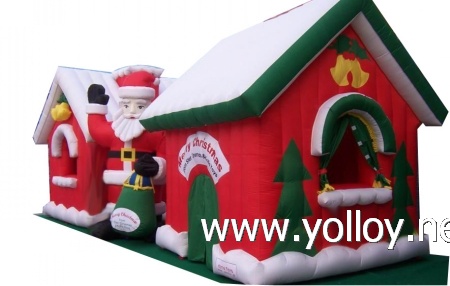 Inflatable bouncy The Santa reindeer sleigh GOOD ideas for Christmas