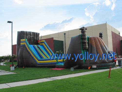 Zip Line inflatable Obstacle course for event party