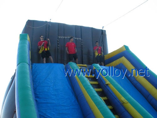 Zip Line inflatable Obstacle course for event party