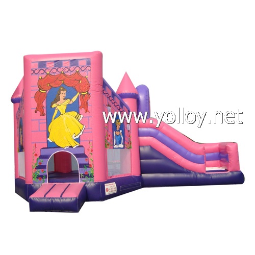 Beautiful disney princess house with slide castle