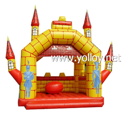 Yellow house vecchio castello inflatable castles