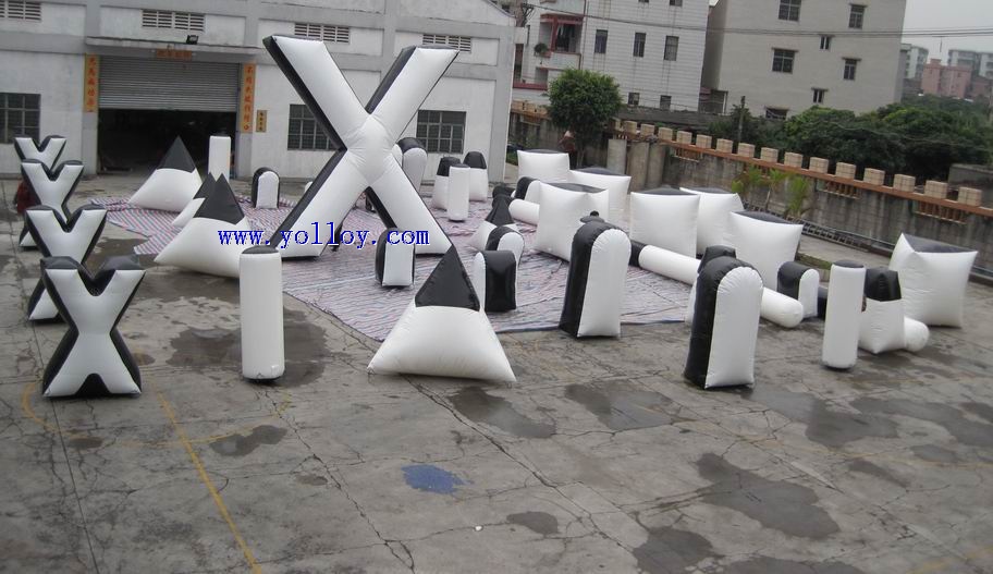 10 man Inflatable Paintball bunkers for paintball Game