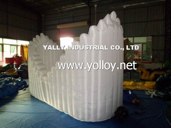 Clamshell Inflatable pods Exhibition room