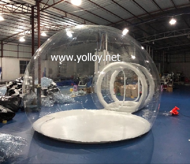 clear inflatable lawn bubble