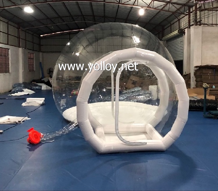 clear inflatable lawn bubble