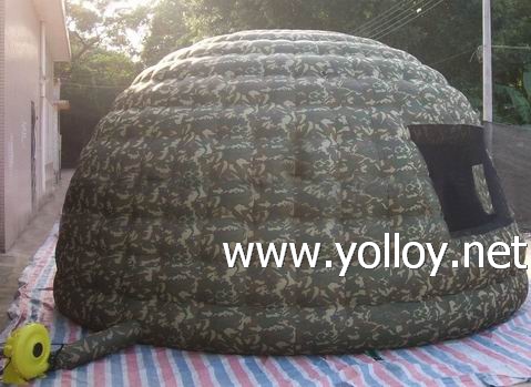 Camouflage inflatable tent igloo military dome