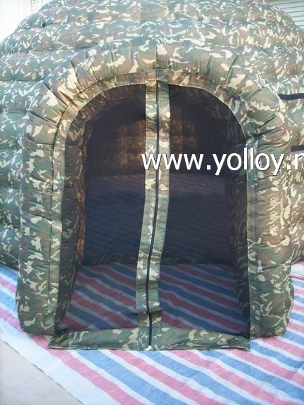 Camouflage inflatable tent igloo military dome