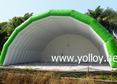 inflatble stage cover air roof tent for outdoor party activity