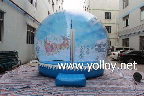 outdoor snow ball for holiday party stage and other events